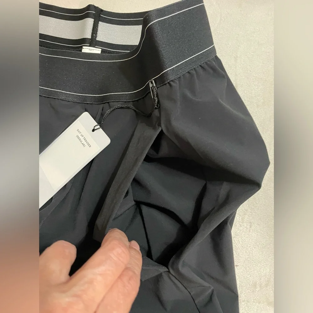 Alo Yoga NWT Suit Up Trouser Regular Lightweight Straight Leg Black Size S
